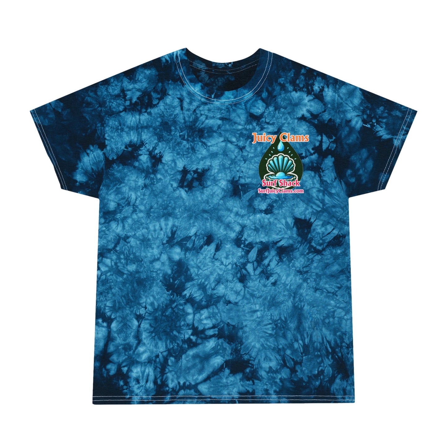 Juicy Clams Unisex Logo Crystal Tie-Dye T-Shirt (A015)