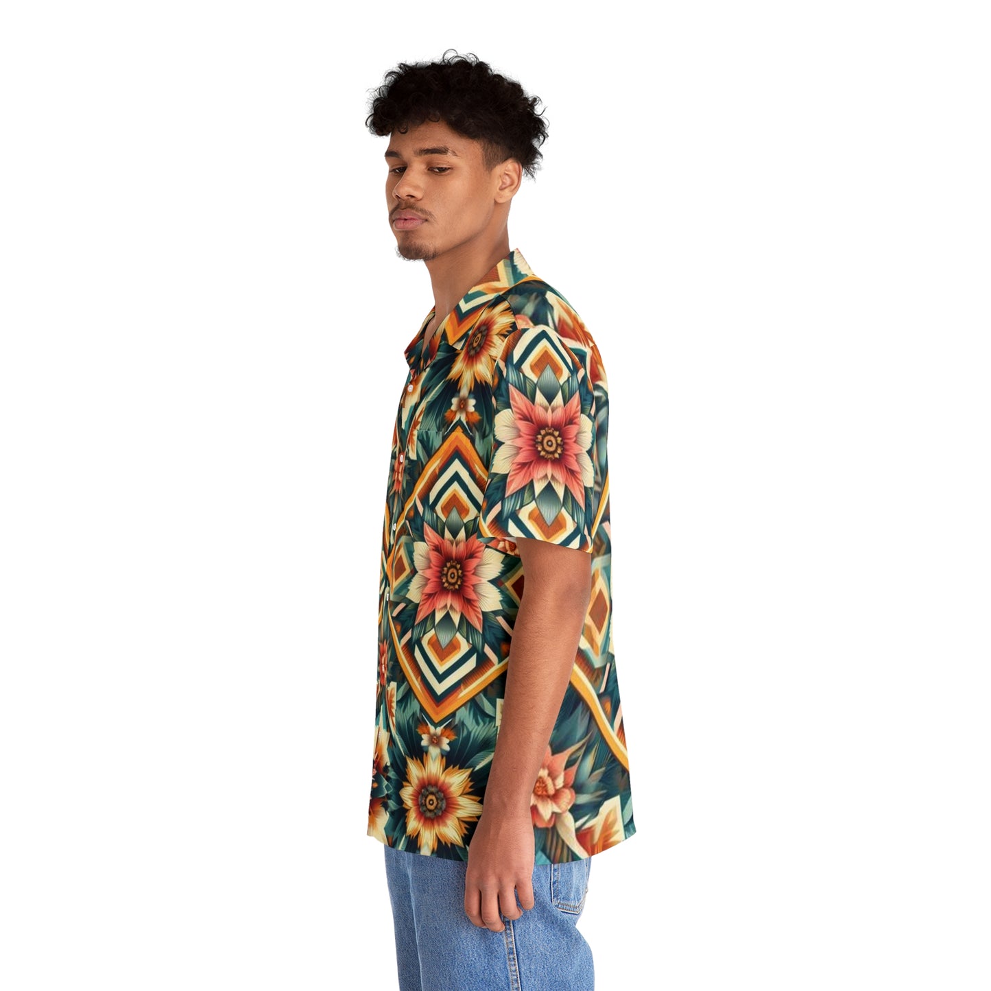 Juicy Clams Men's Hawaiian Shirt (1021)