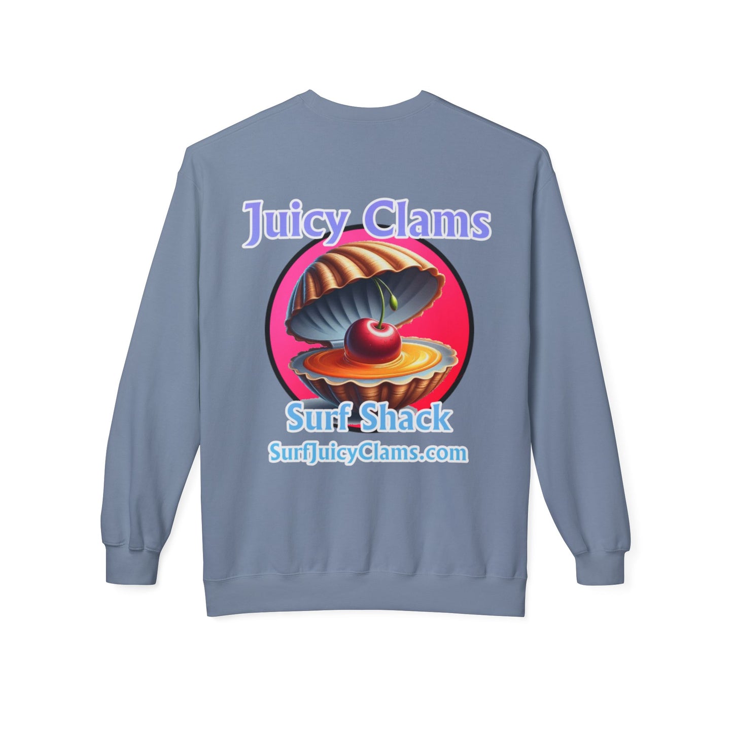 Juicy Clams Unisex Midweight Fleece Crewneck Sweatshirt (L021)