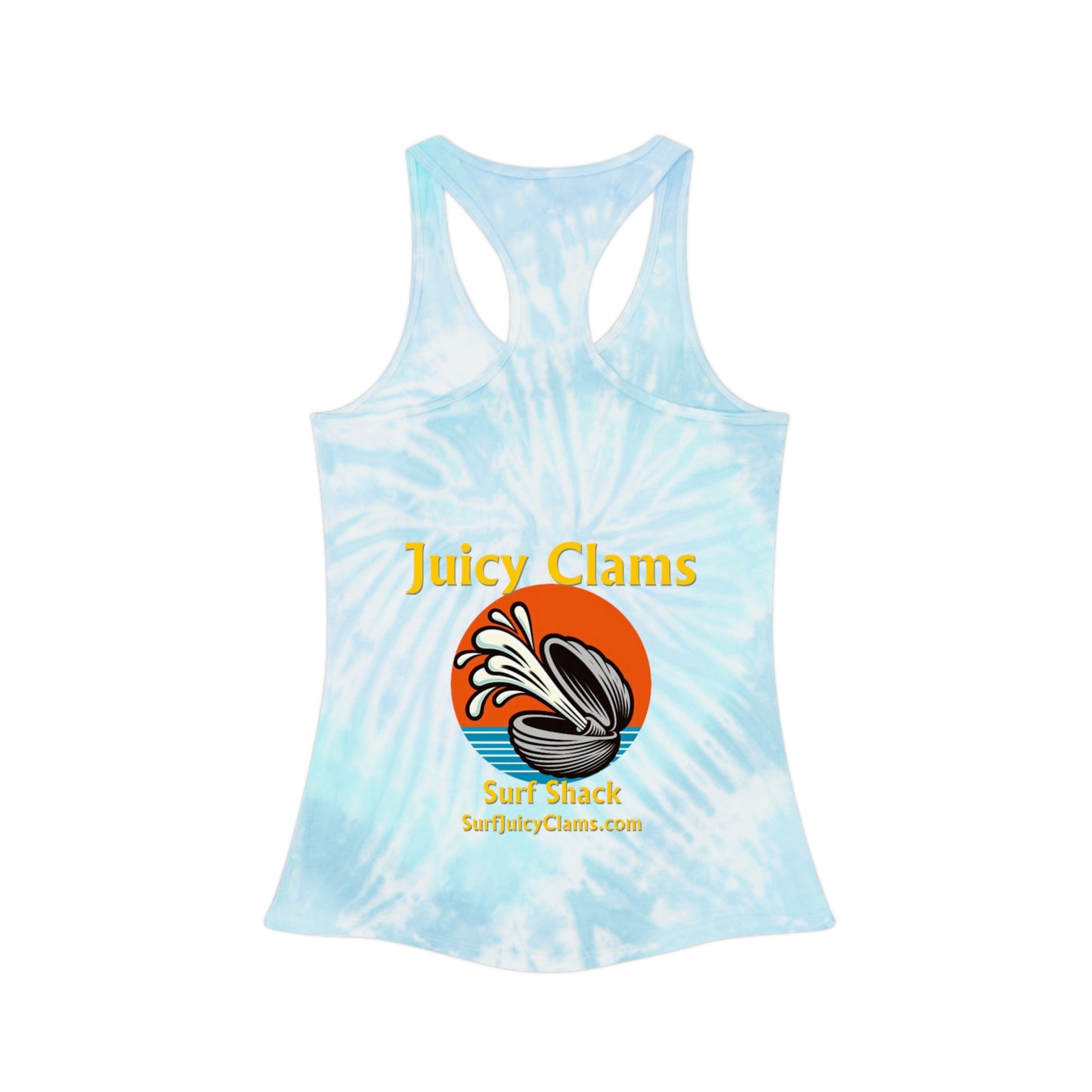 Juicy Clams Tie Dye Racerback Tank Top (L005)