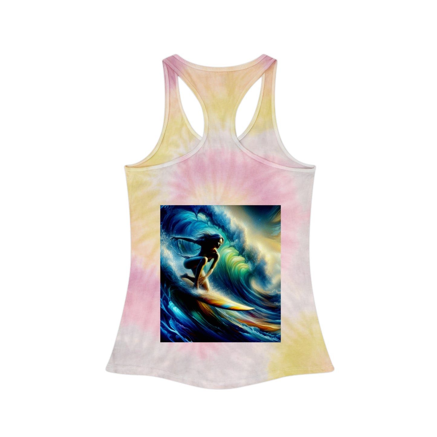 Juicy Clams Tie Dye Racerback Tank Top (D046)