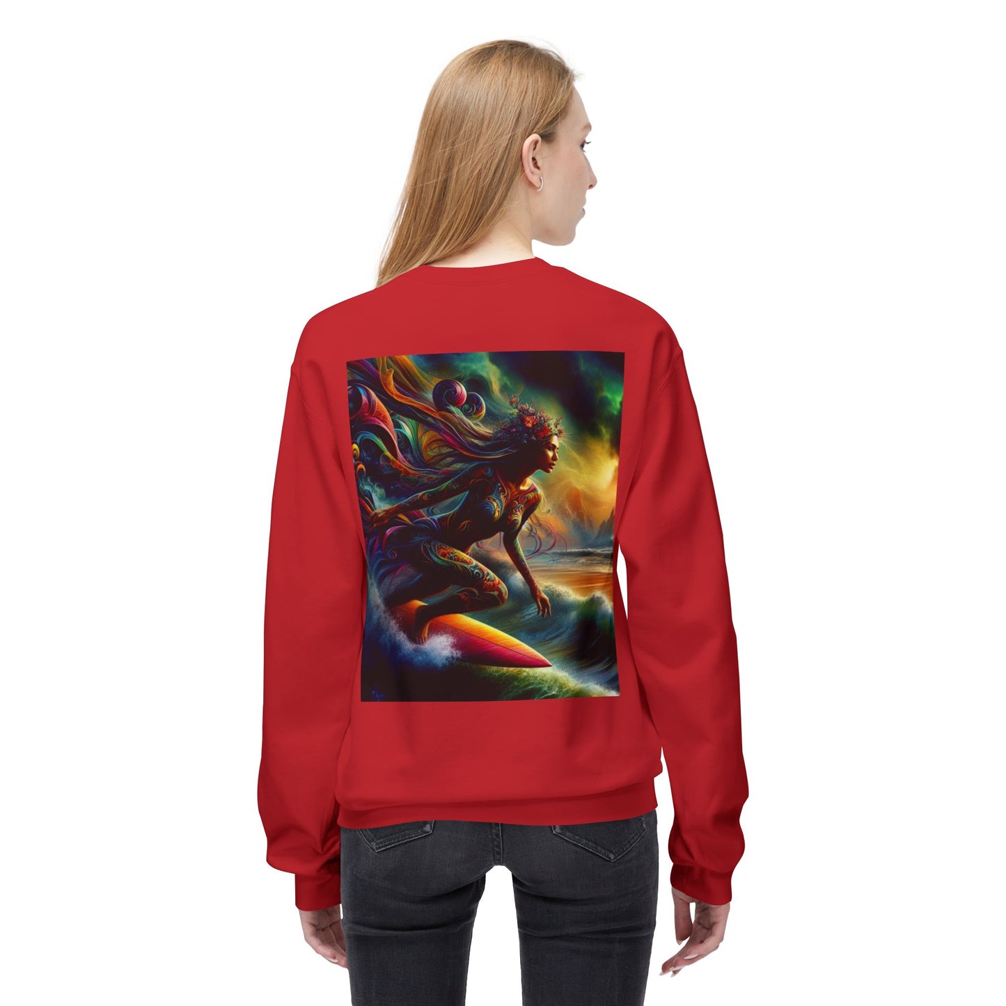 Juicy Clams Unisex Midweight Fleece Crewneck Sweatshirt (D009)