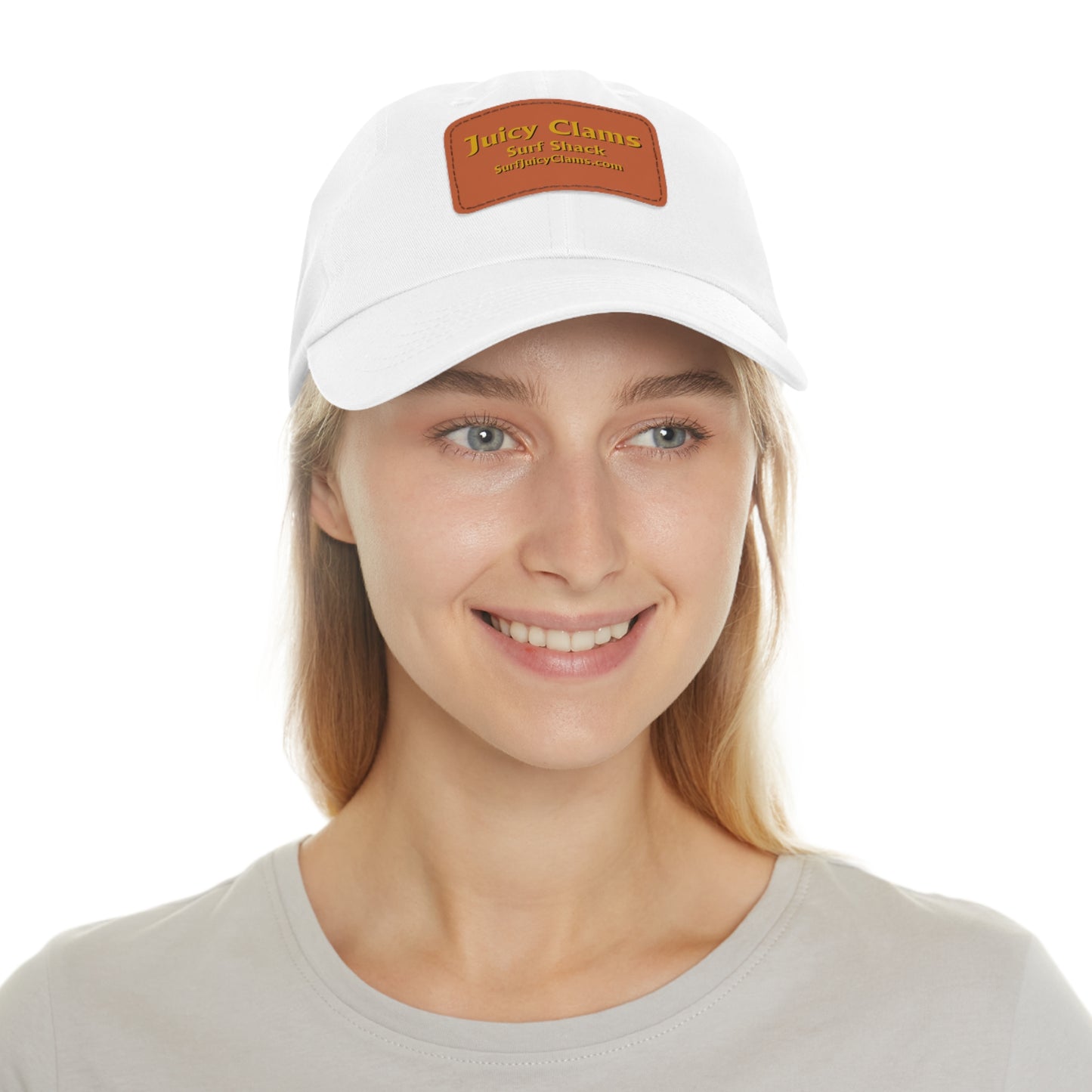 Juicy Clams Ball Cap with Light Brown Patch