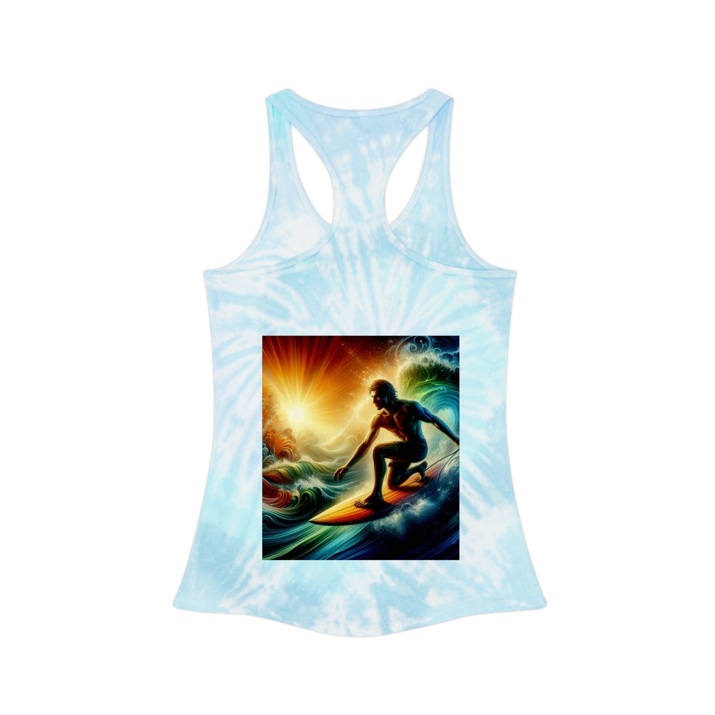 Juicy Clams Tie Dye Racerback Tank Top (D045)