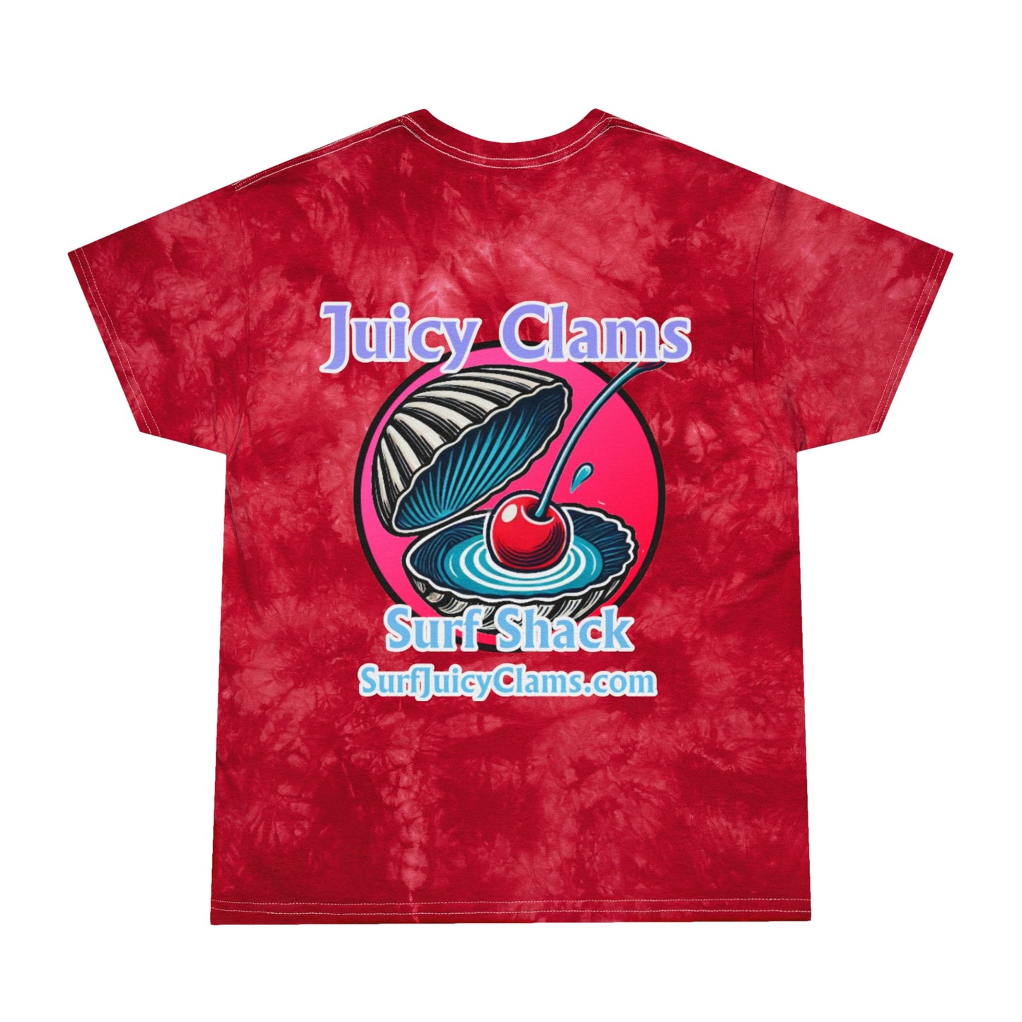 Juicy Clams Unisex Logo Crystal Tie-Dye T-Shirt (A008)