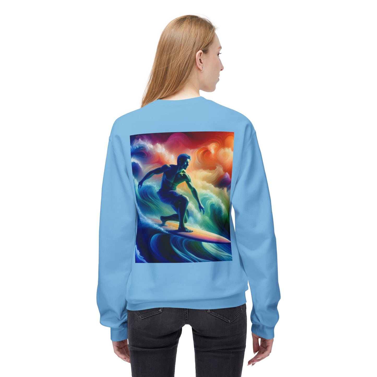 Juicy Clams Unisex Midweight Fleece Crewneck Sweatshirt (D015)