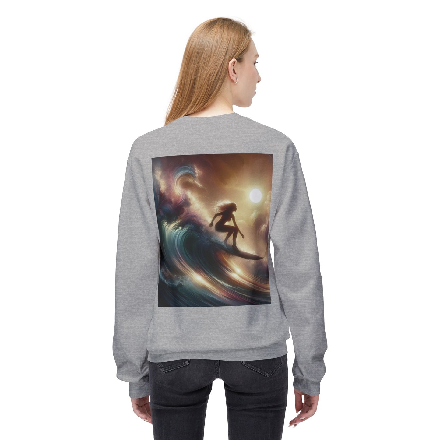 Juicy Clams Unisex Midweight Fleece Crewneck Sweatshirt (V038)