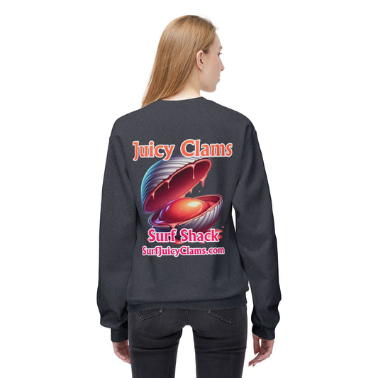 Juicy Clams Unisex Midweight Fleece Crewneck Sweatshirt (L023)