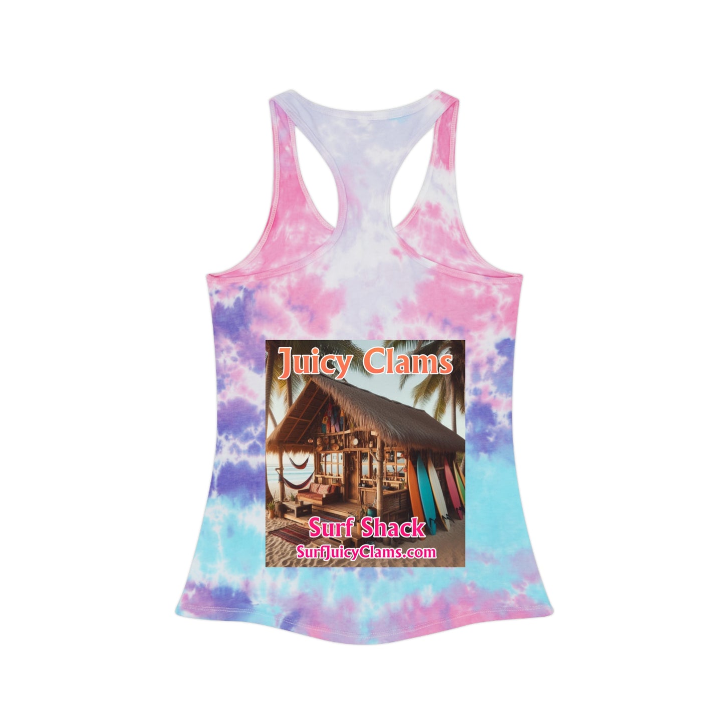 Juicy Clams Tie Dye Racerback Tank Top (P200)