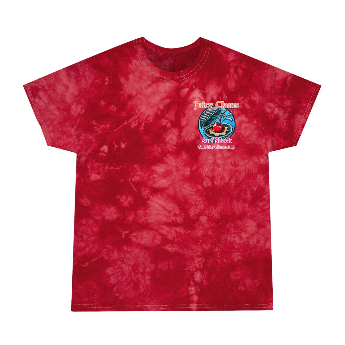 Juicy Clams Unisex Logo Crystal Tie-Dye T-Shirt (A003)
