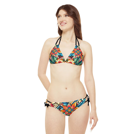 Juicy Clams Double Strap Bikini Set (1018)