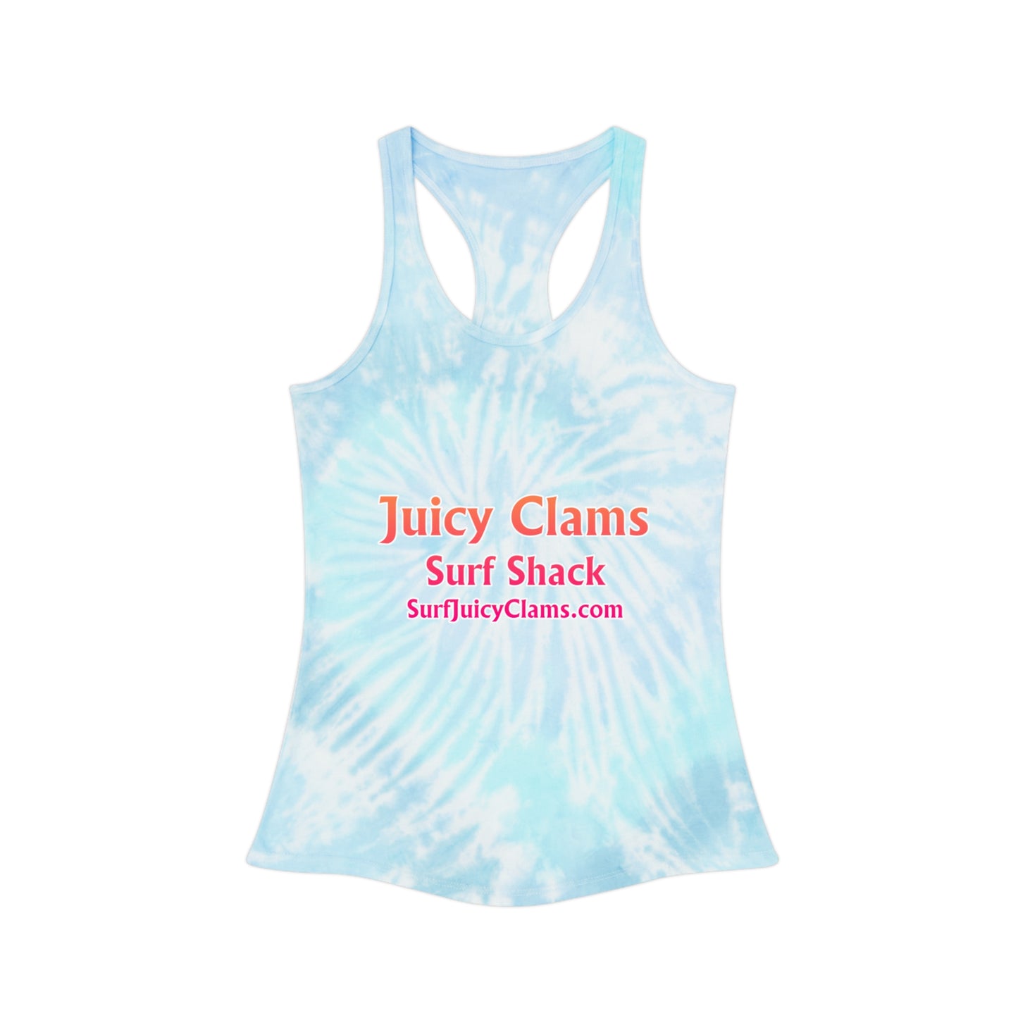 Juicy Clams Tie Dye Racerback Tank Top (P200)