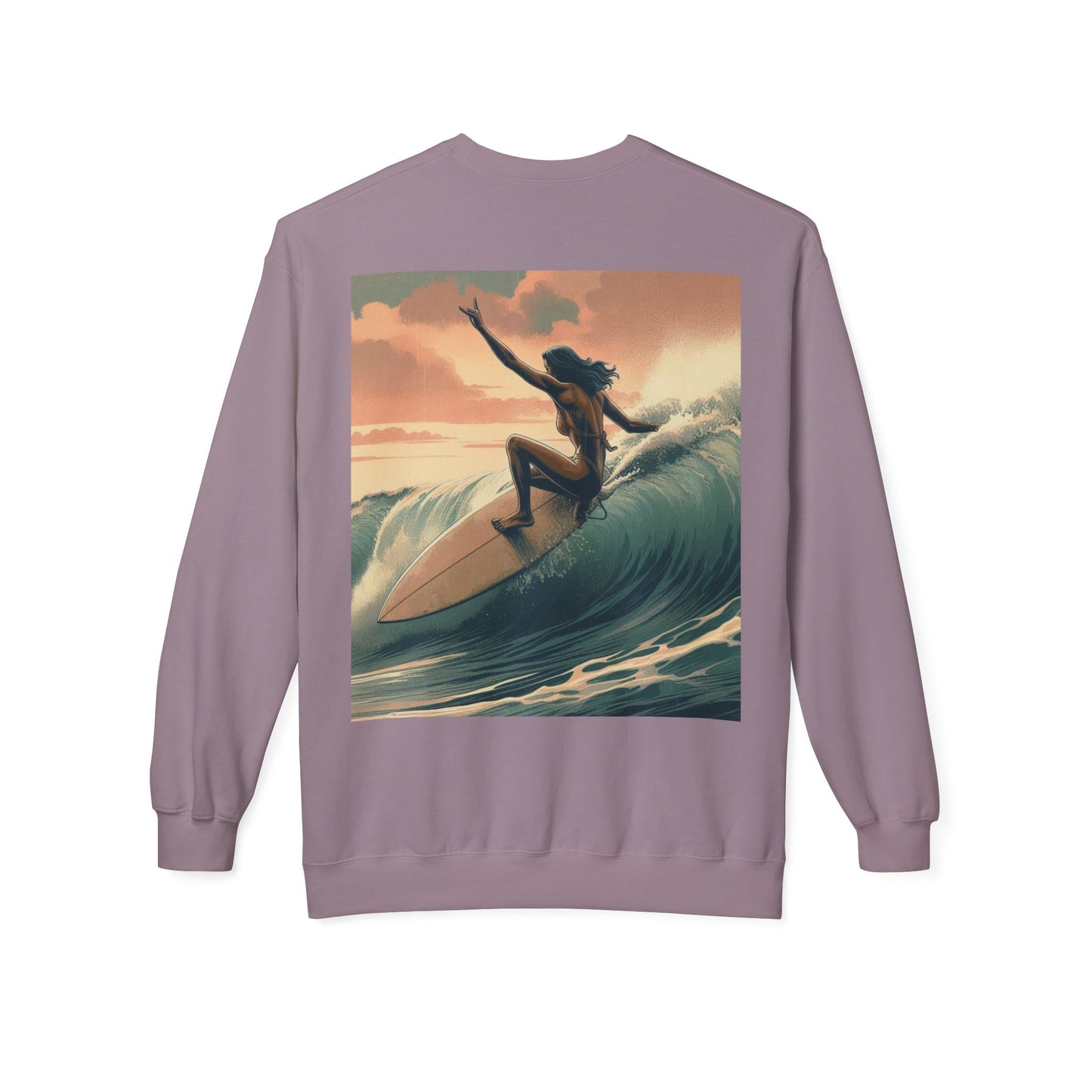 Juicy Clams Unisex Midweight Fleece Crewneck Sweatshirt (V046)