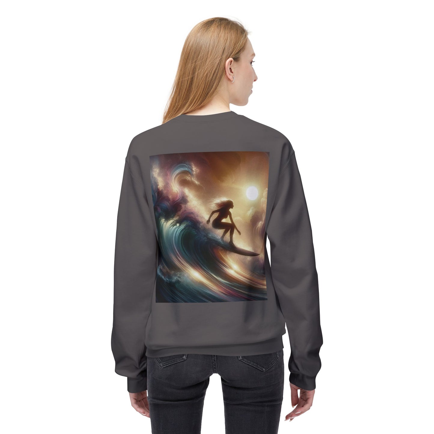 Juicy Clams Unisex Midweight Fleece Crewneck Sweatshirt (V038)