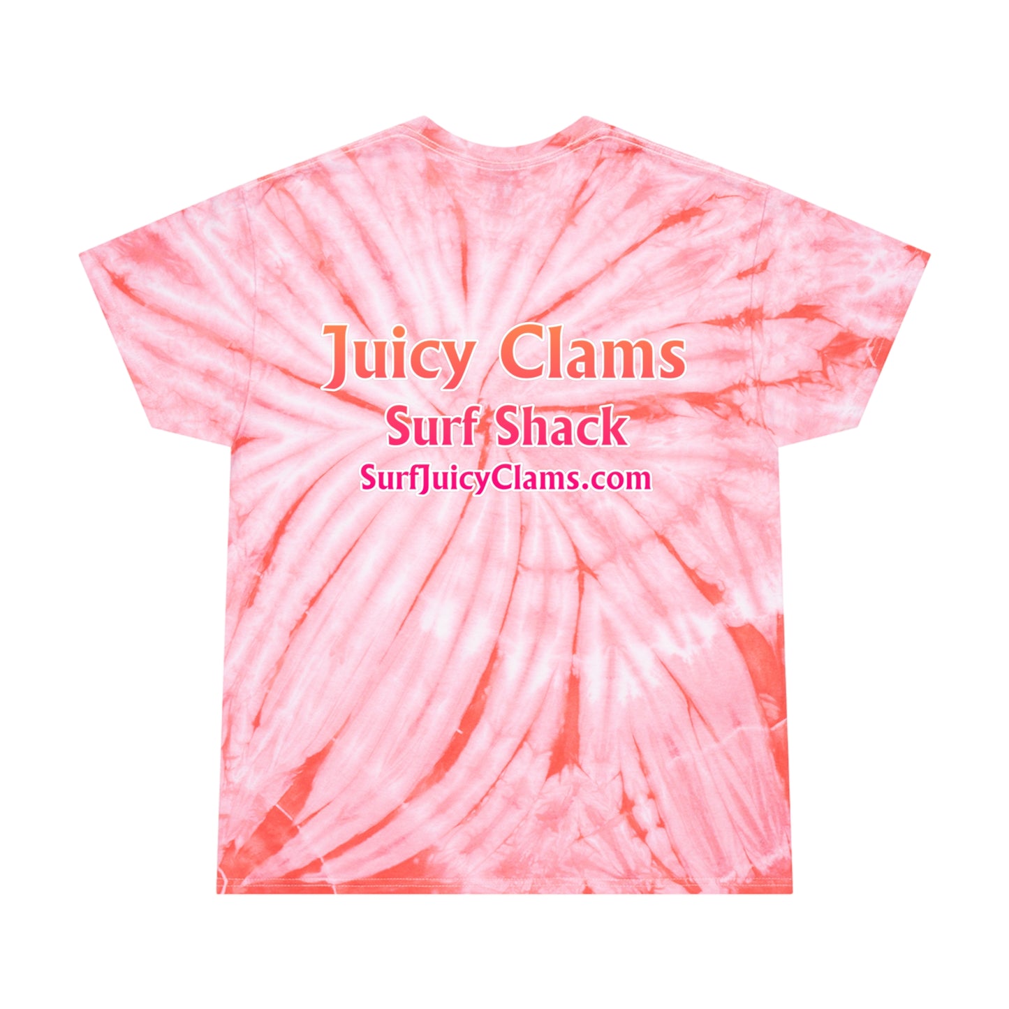 Juicy Clams Unisex Logo Cyclone Tie-Dye T-Shirt (A200)