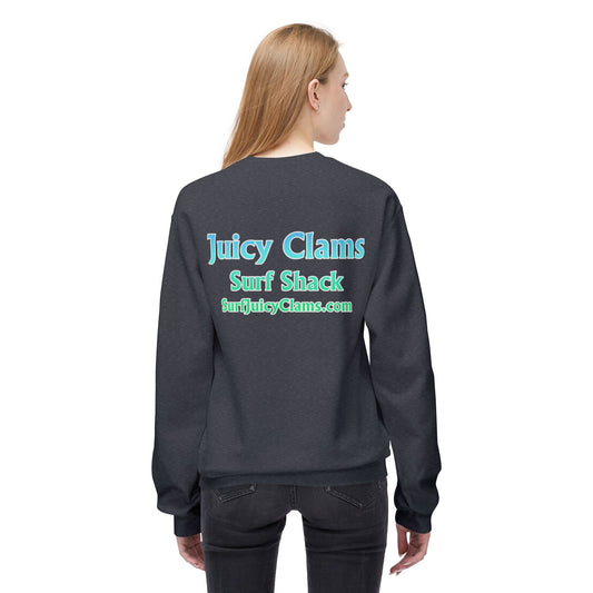 Juicy Clams Unisex Midweight Fleece Crewneck Sweatshirt (P205)