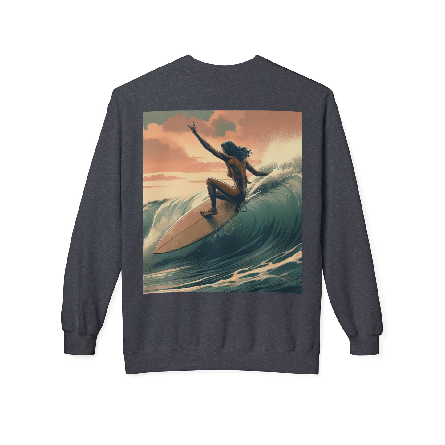 Juicy Clams Unisex Midweight Fleece Crewneck Sweatshirt (V046)