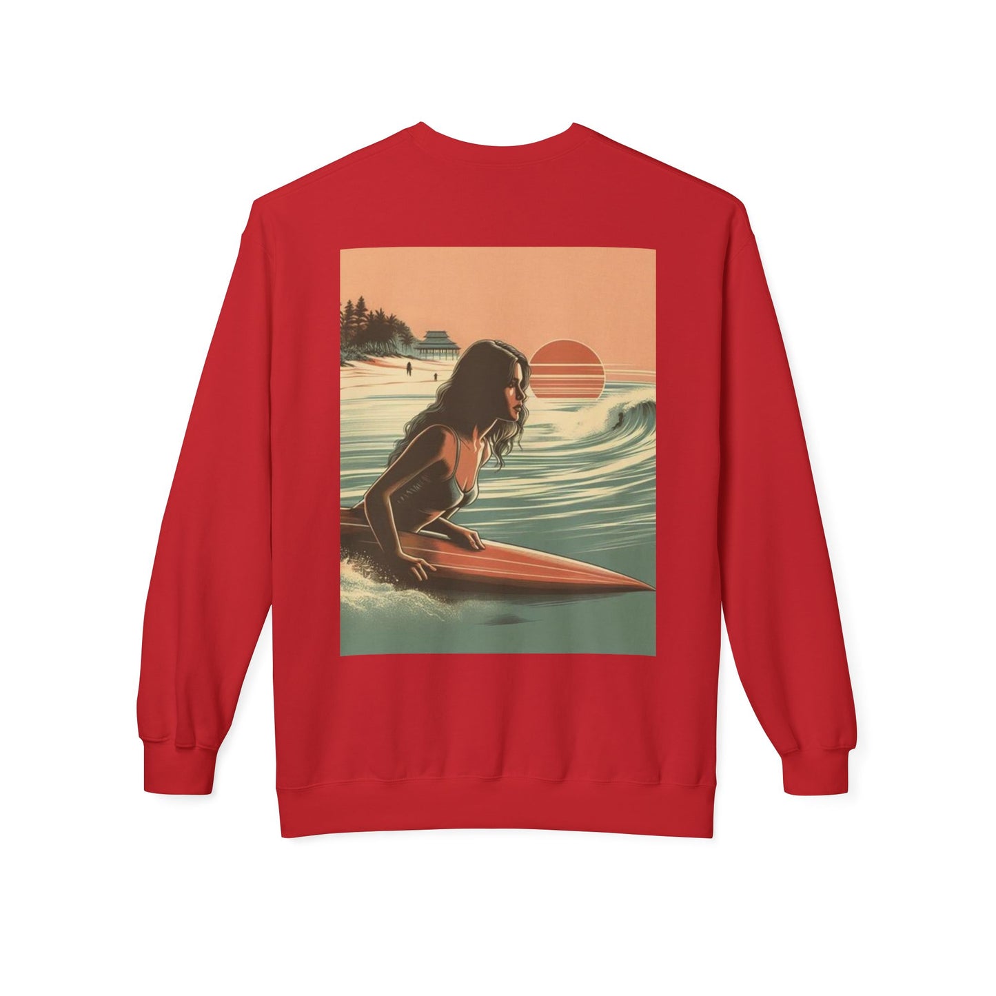 Juicy Clams Unisex Midweight Fleece Crewneck Sweatshirt (V113)