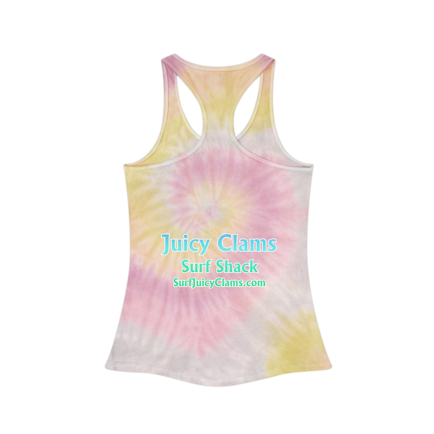 Juicy Clams Tie Dye Racerback Tank Top (P205)