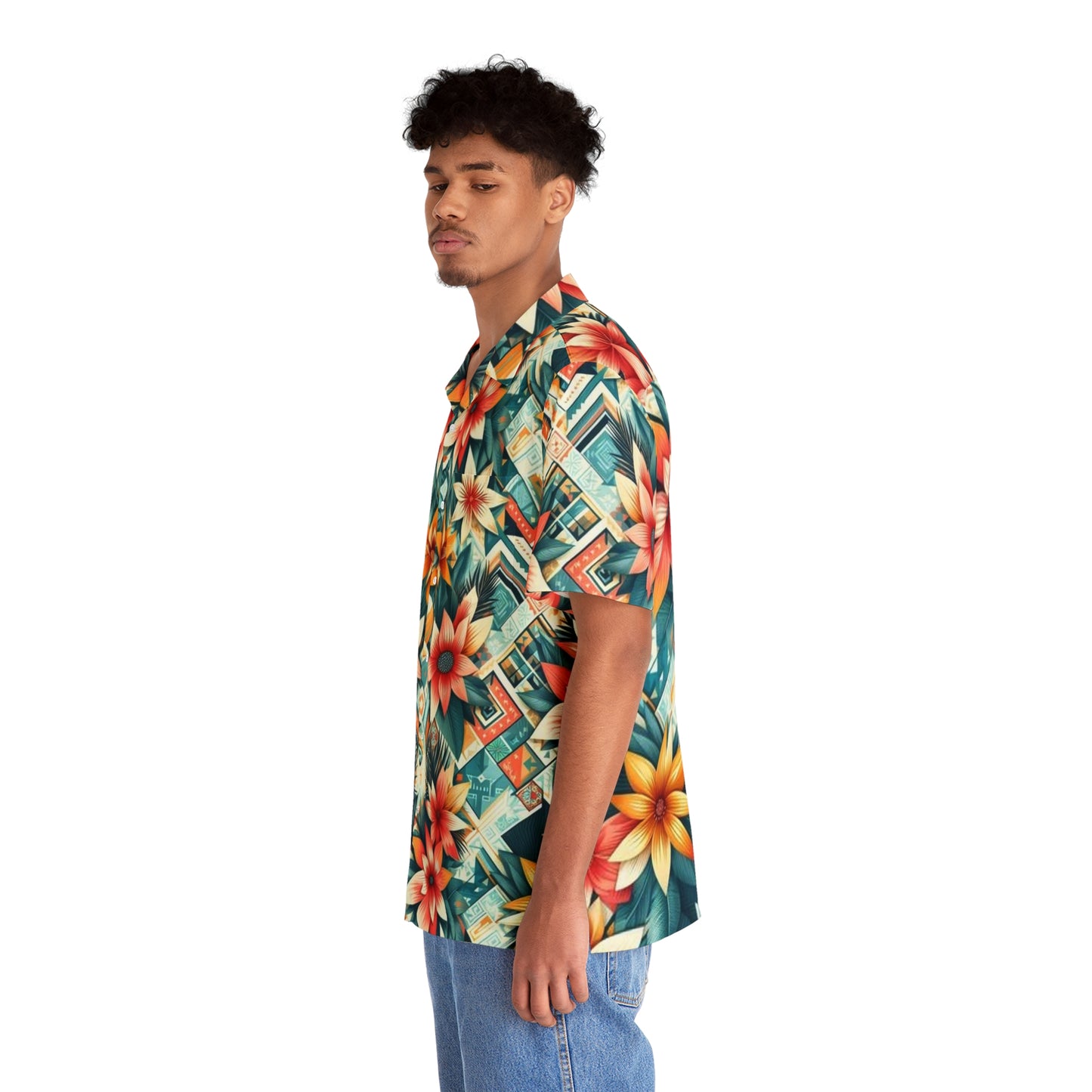 Juicy Clams Men's Hawaiian Shirt (1028)