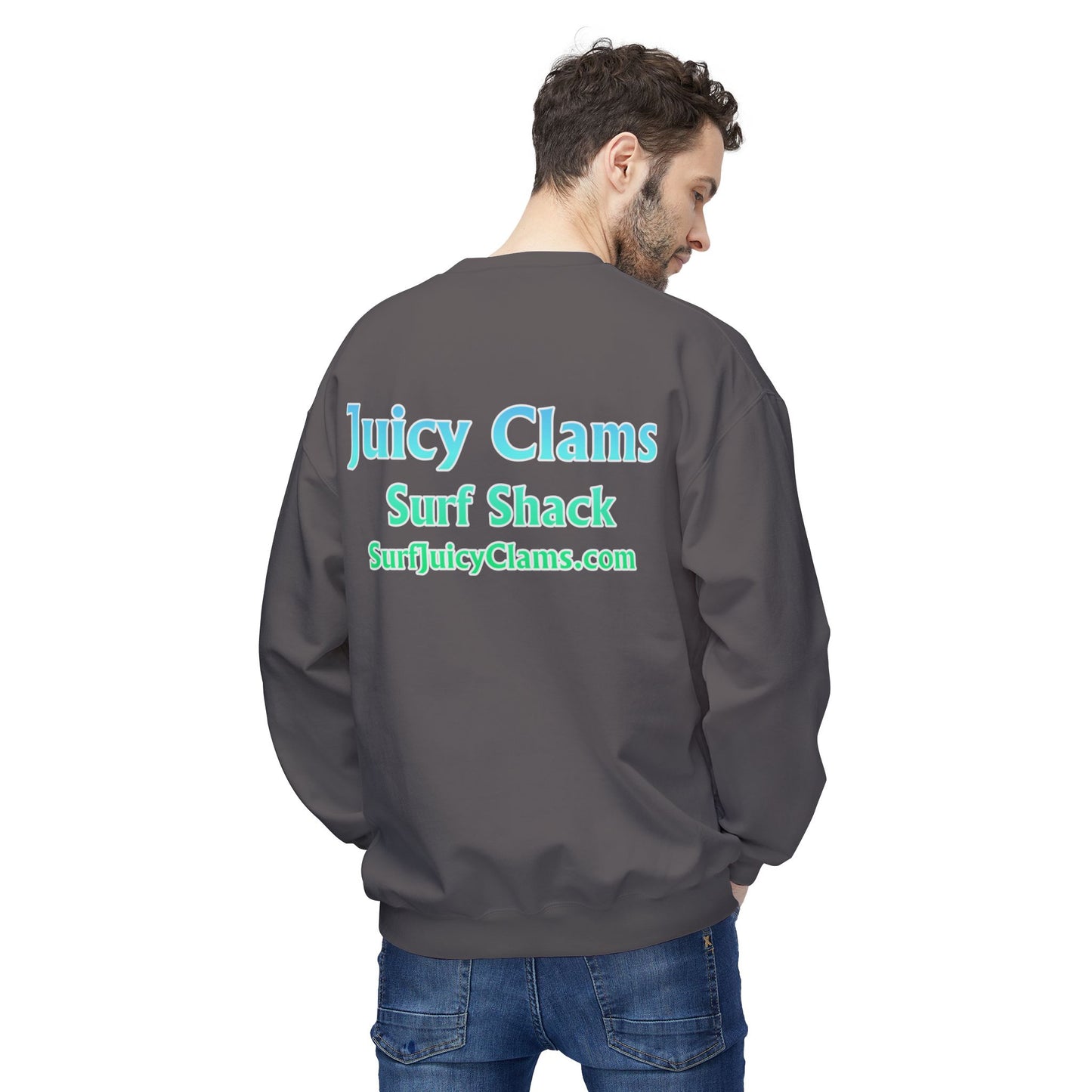 Juicy Clams Unisex Midweight Fleece Crewneck Sweatshirt (P205)