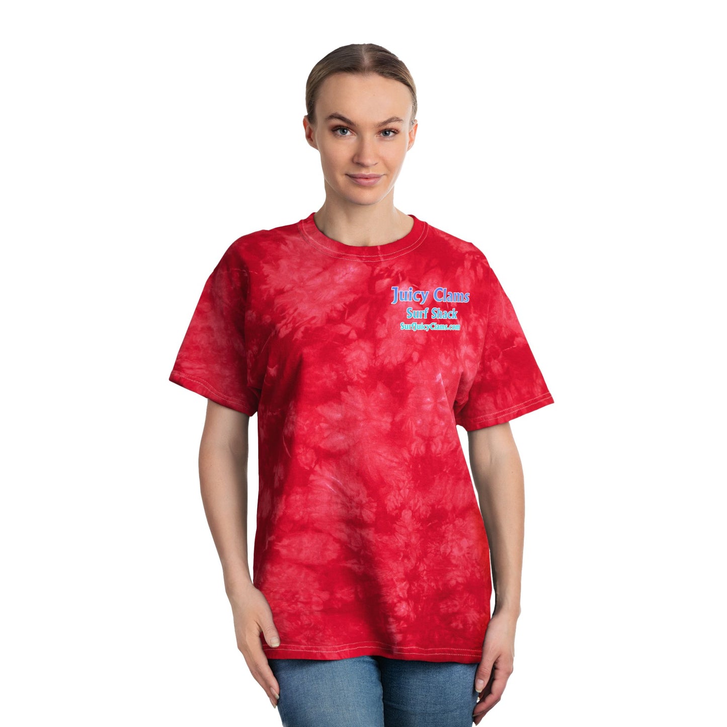 Juicy Clams Unisex Logo Crystal Tie-Dye T-Shirt (A201)