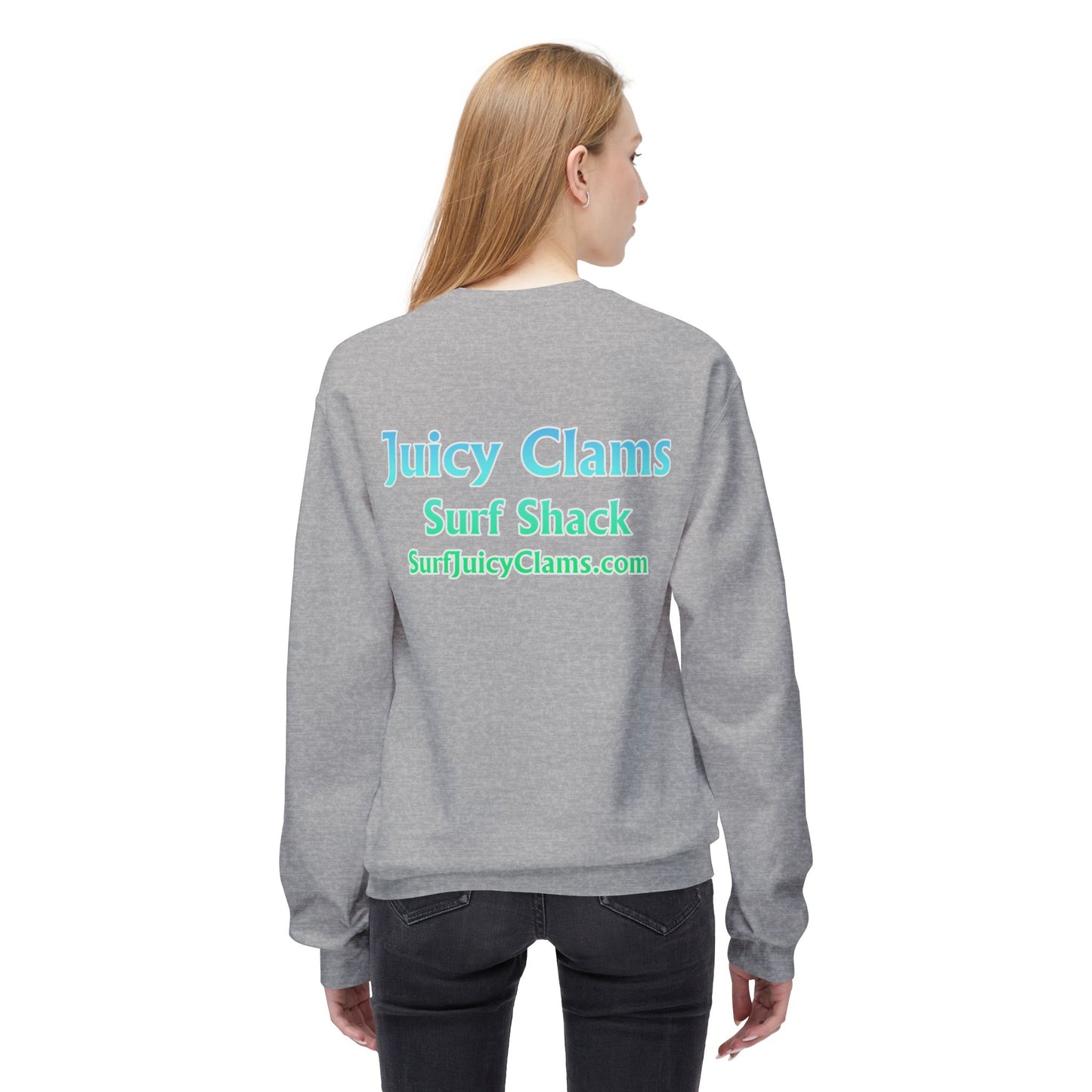 Juicy Clams Unisex Midweight Fleece Crewneck Sweatshirt (P205)