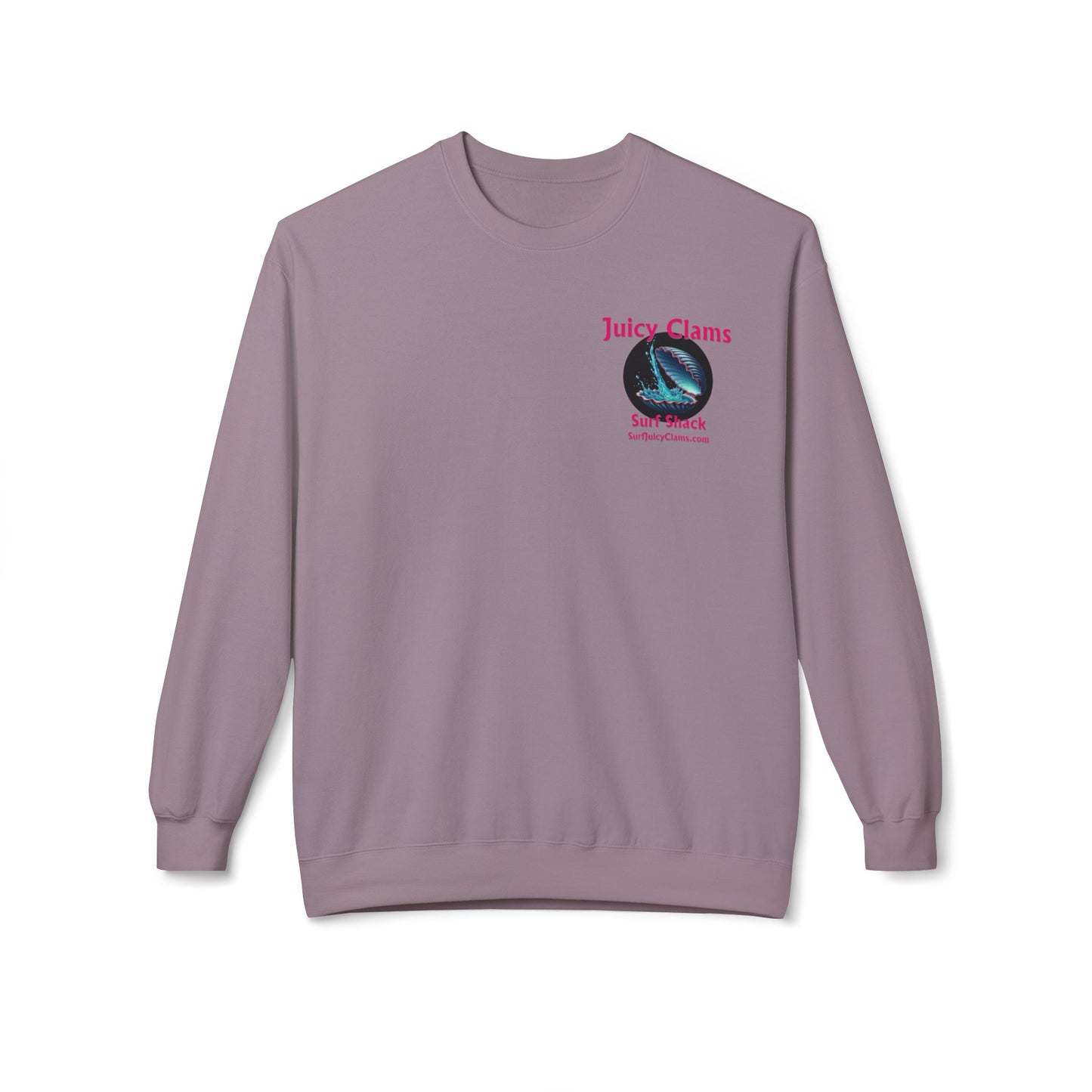 Juicy Clams Unisex Midweight Fleece Crewneck Sweatshirt (L010)