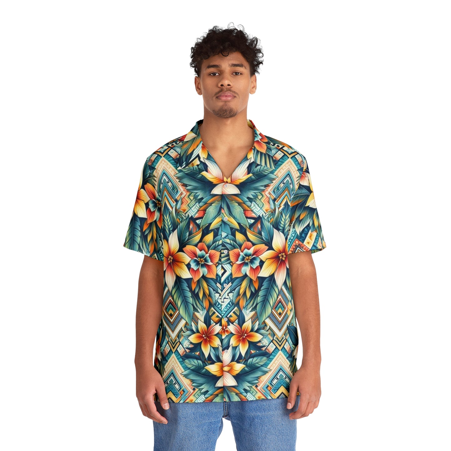 Juicy Clams Men's Hawaiian Shirt (1076)