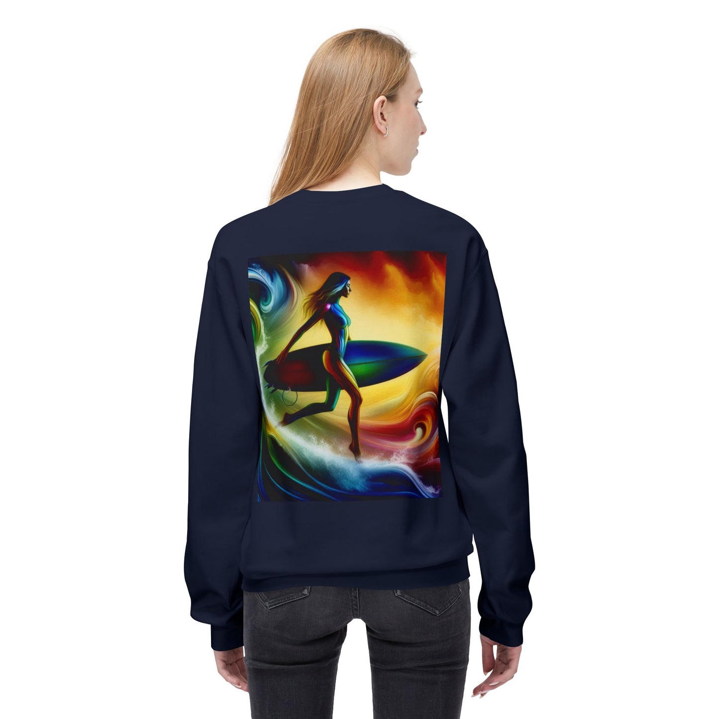 Juicy Clams Unisex Midweight Fleece Crewneck Sweatshirt (D003)