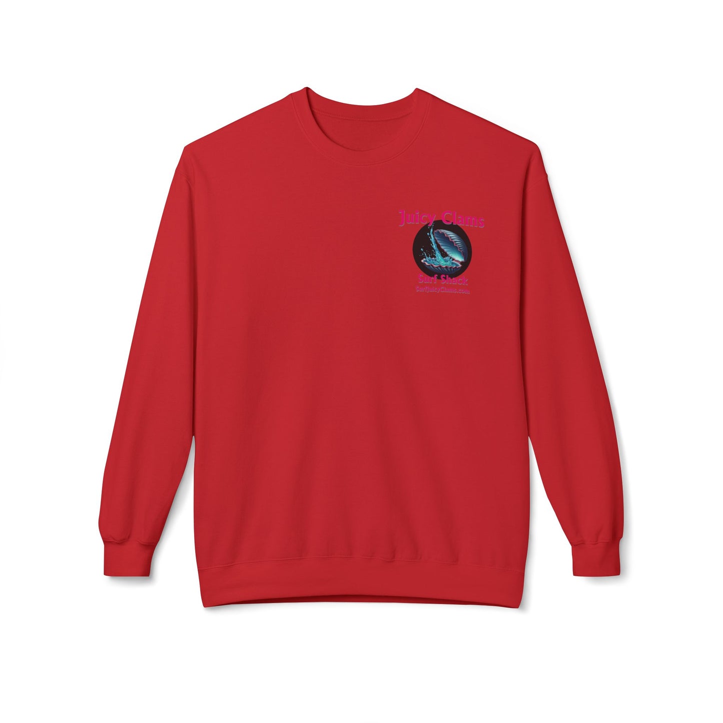 Juicy Clams Unisex Midweight Fleece Crewneck Sweatshirt (L010)