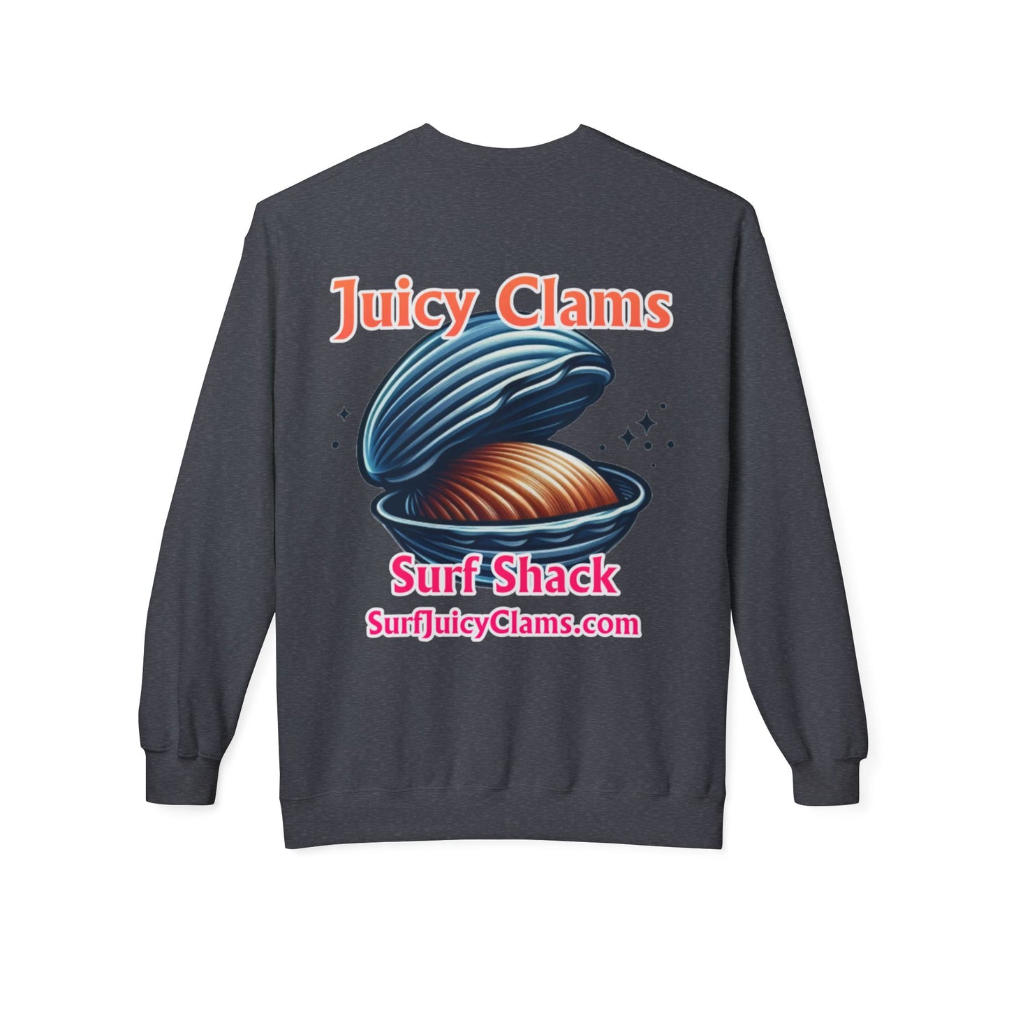 Juicy Clams Unisex Midweight Fleece Crewneck Sweatshirt (L029)