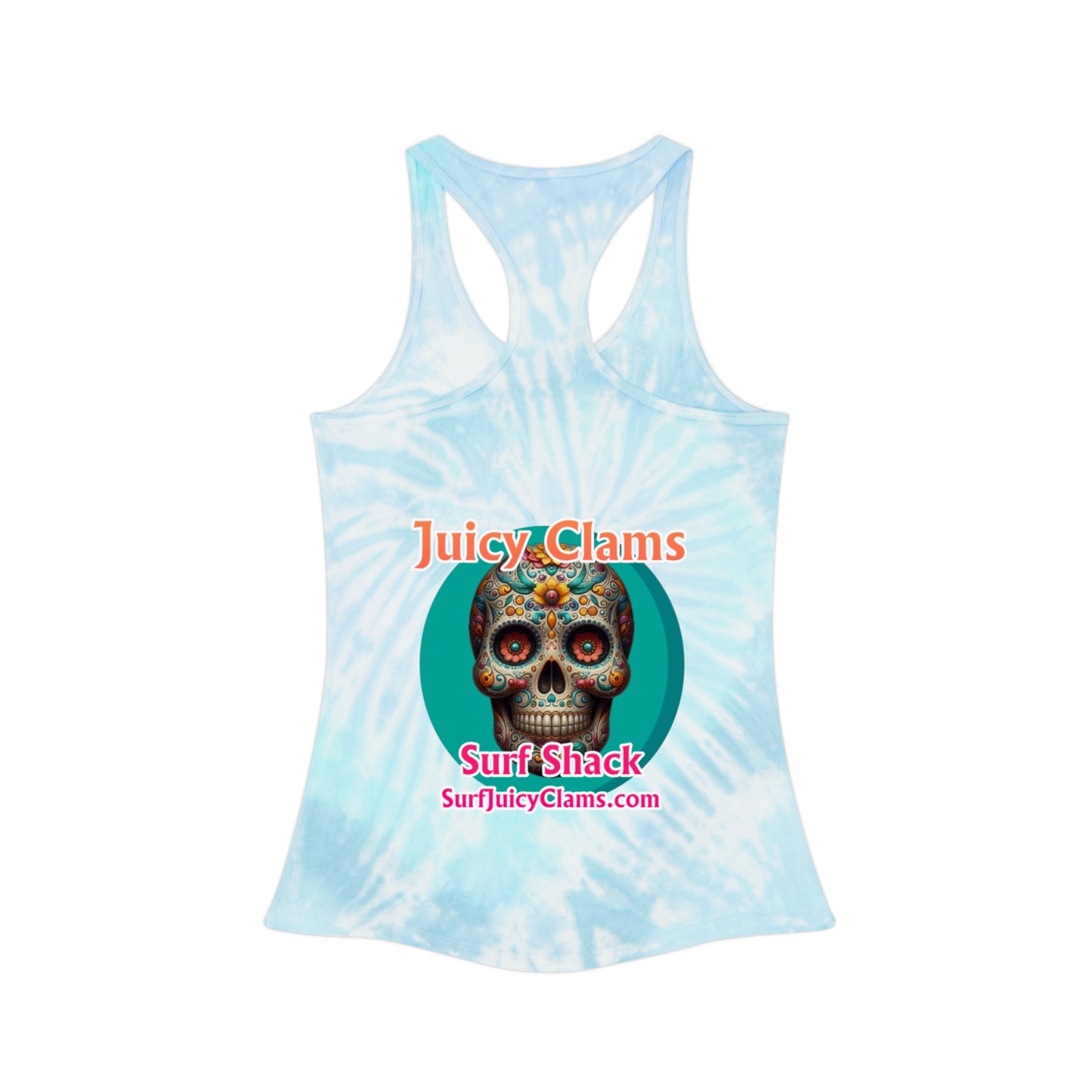 Juicy Clams Tie Dye Racerback Tank Top (A014)