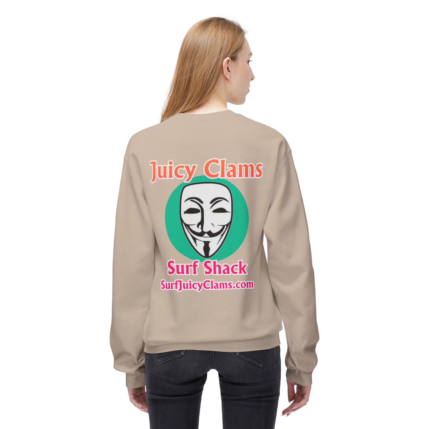 Juicy Clams Unisex Midweight Fleece Crewneck Sweatshirt (L030)