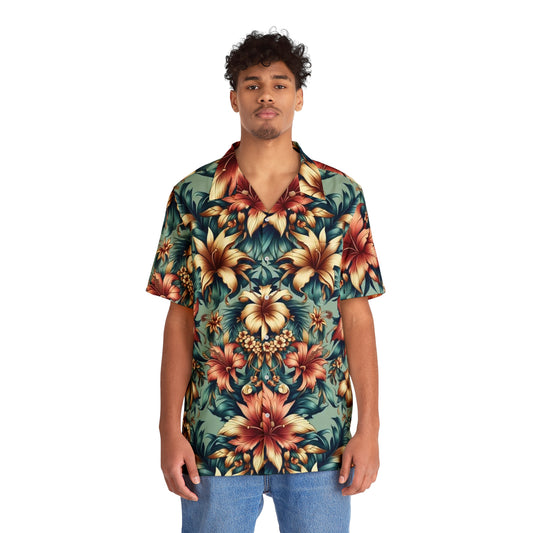 Juicy Clams Men's Hawaiian Shirt (1083)