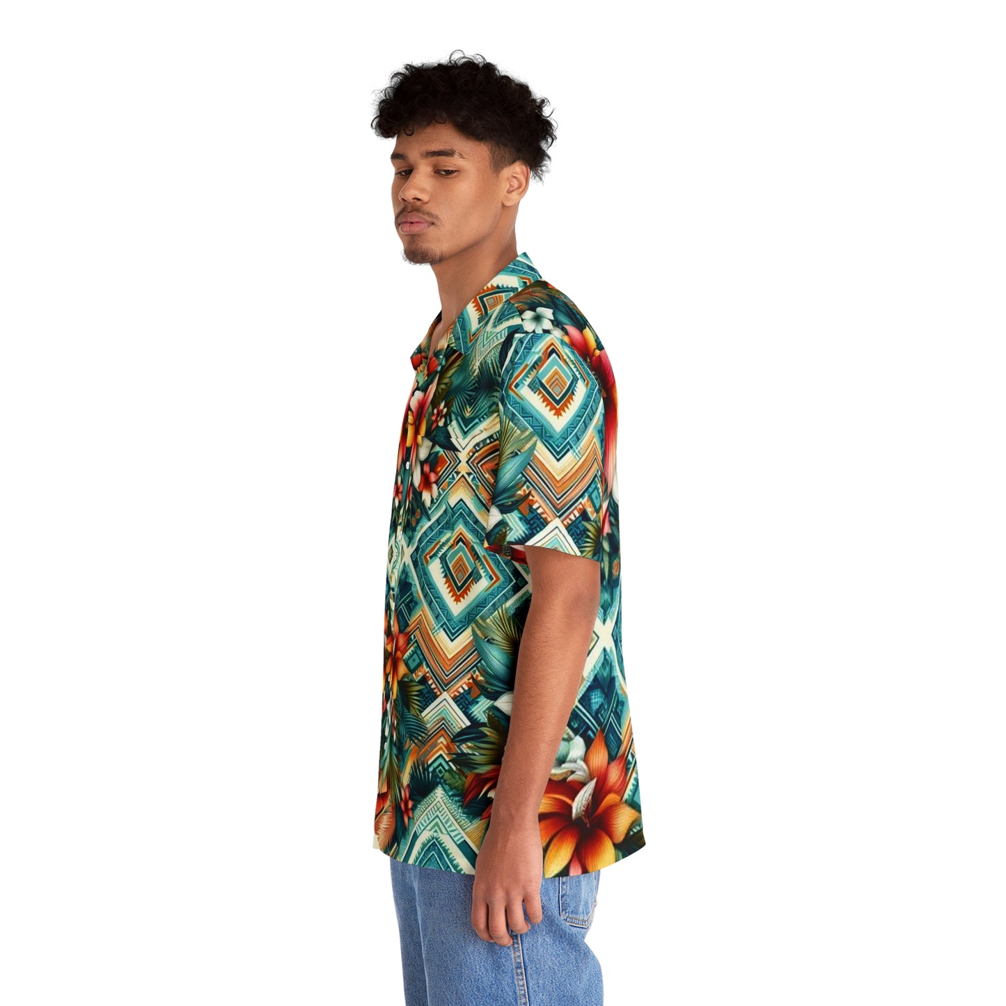 Juicy Clams Men's Hawaiian Shirt (1020)