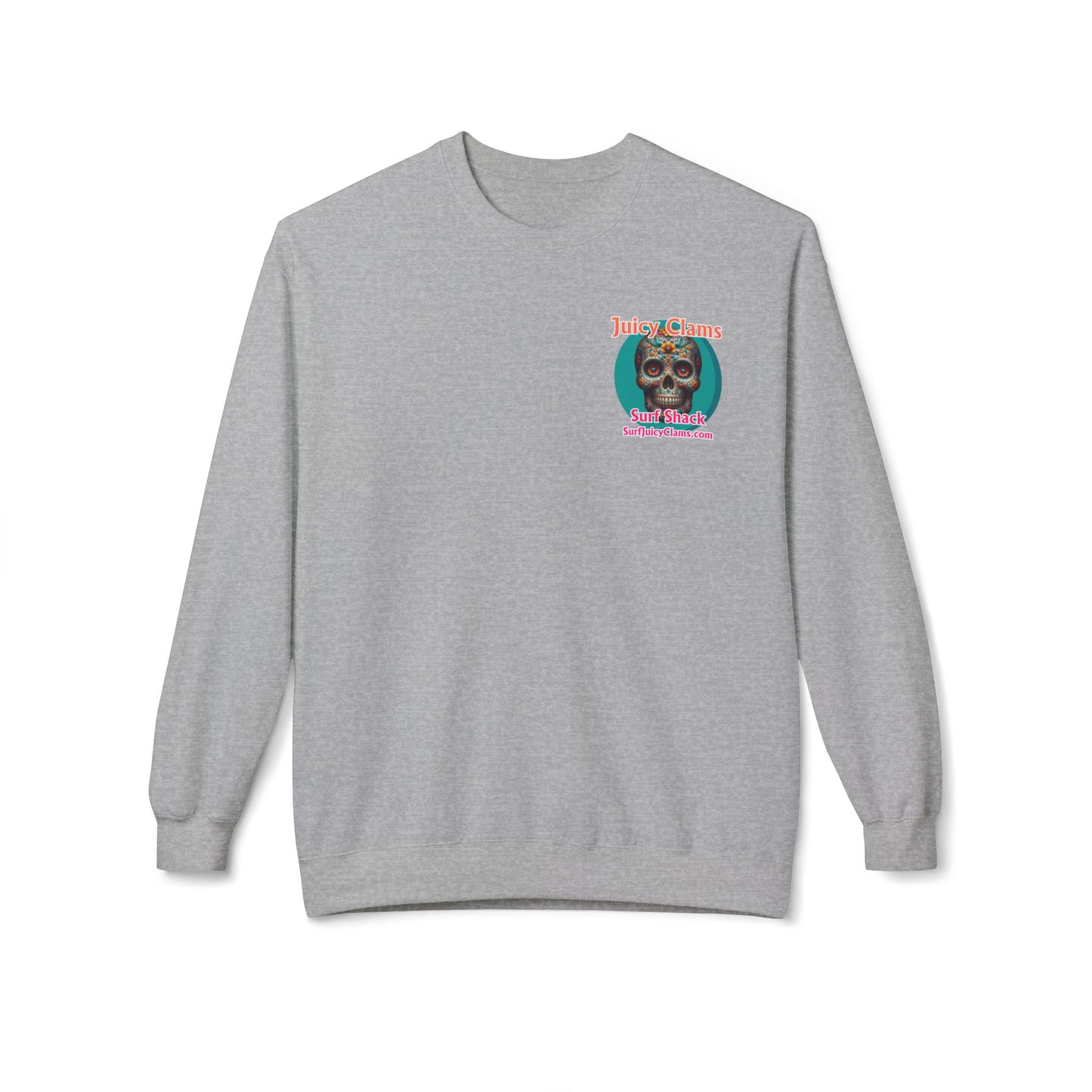 Juicy Clams Unisex Midweight Fleece Crewneck Sweatshirt (L022)