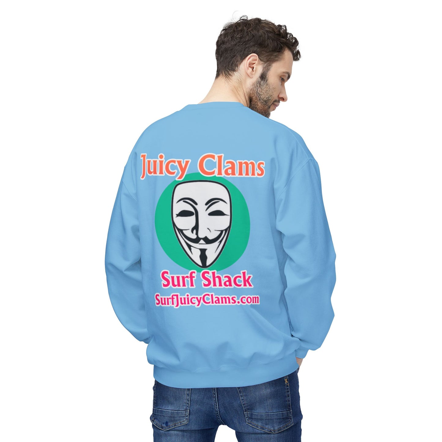 Juicy Clams Unisex Midweight Fleece Crewneck Sweatshirt (L030)