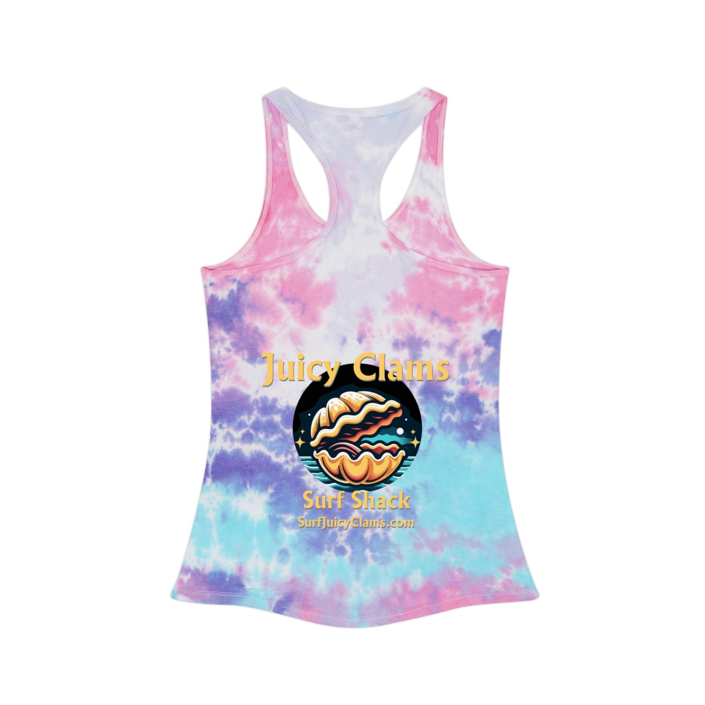 Juicy Clams Tie Dye Racerback Tank Top (L008)