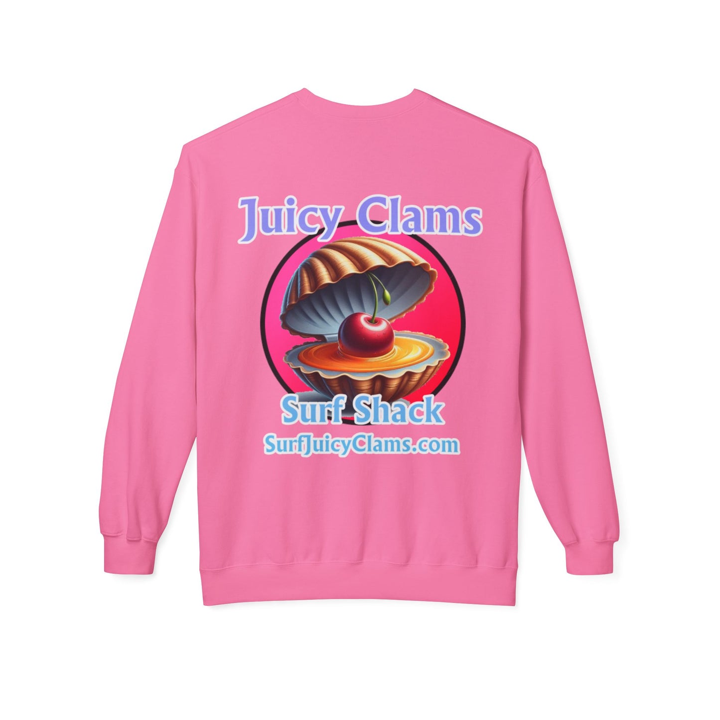 Juicy Clams Unisex Midweight Fleece Crewneck Sweatshirt (L021)