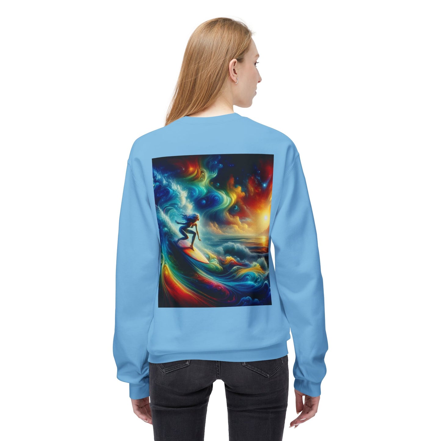 Juicy Clams Unisex Midweight Fleece Crewneck Sweatshirt (D035)