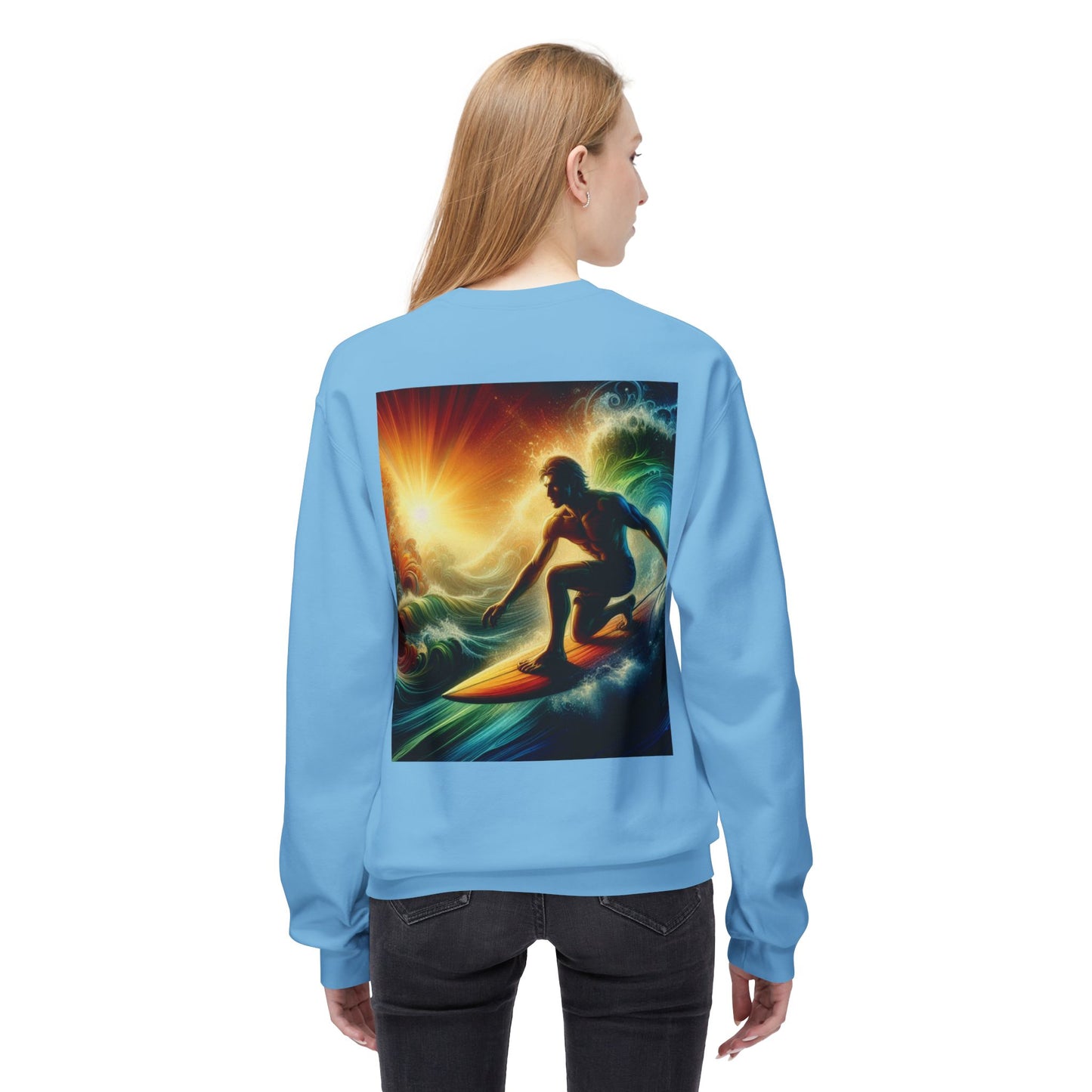 Juicy Clams Unisex Midweight Fleece Crewneck Sweatshirt (D045)