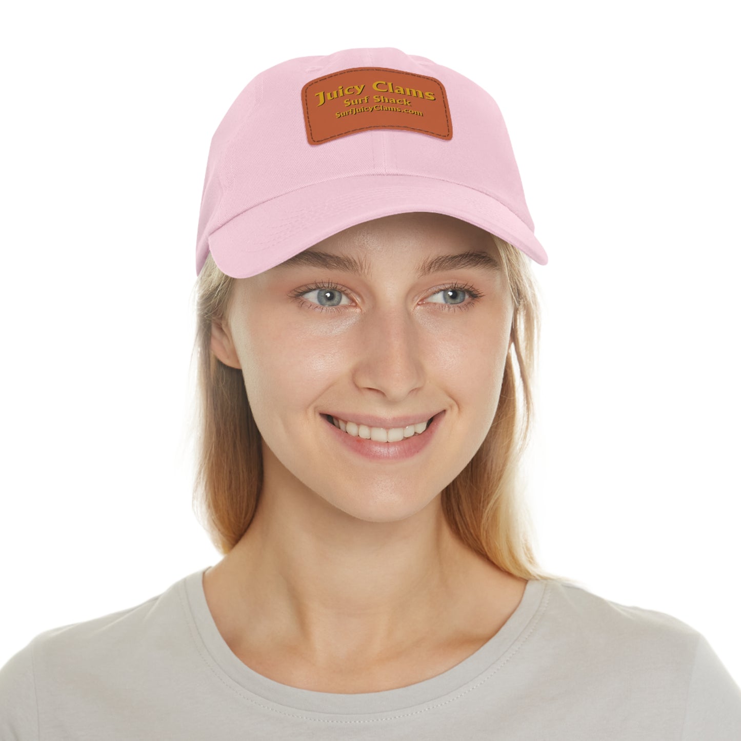 Juicy Clams Ball Cap with Light Brown Patch