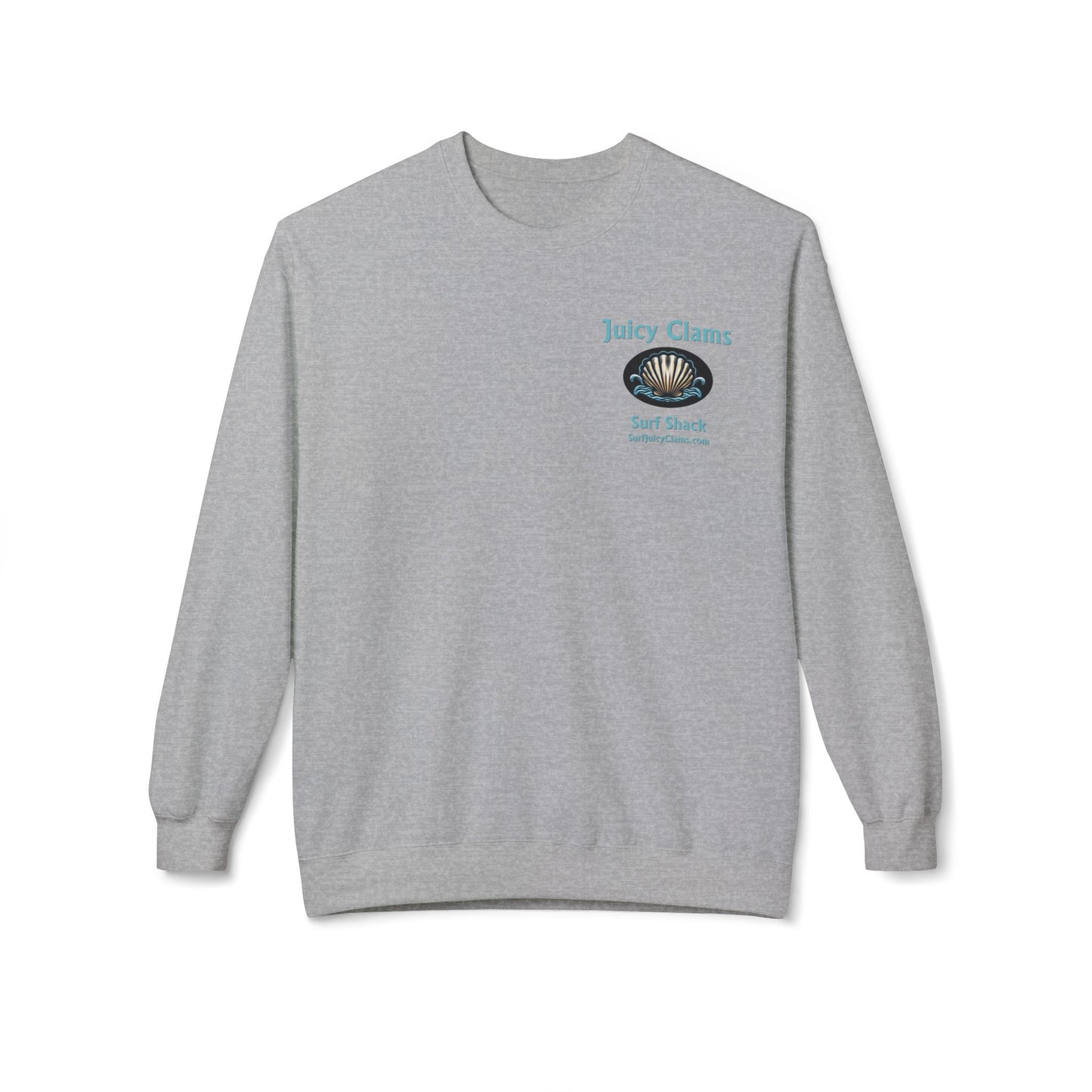 Juicy Clams Unisex Midweight Fleece Crewneck Sweatshirt (L003)