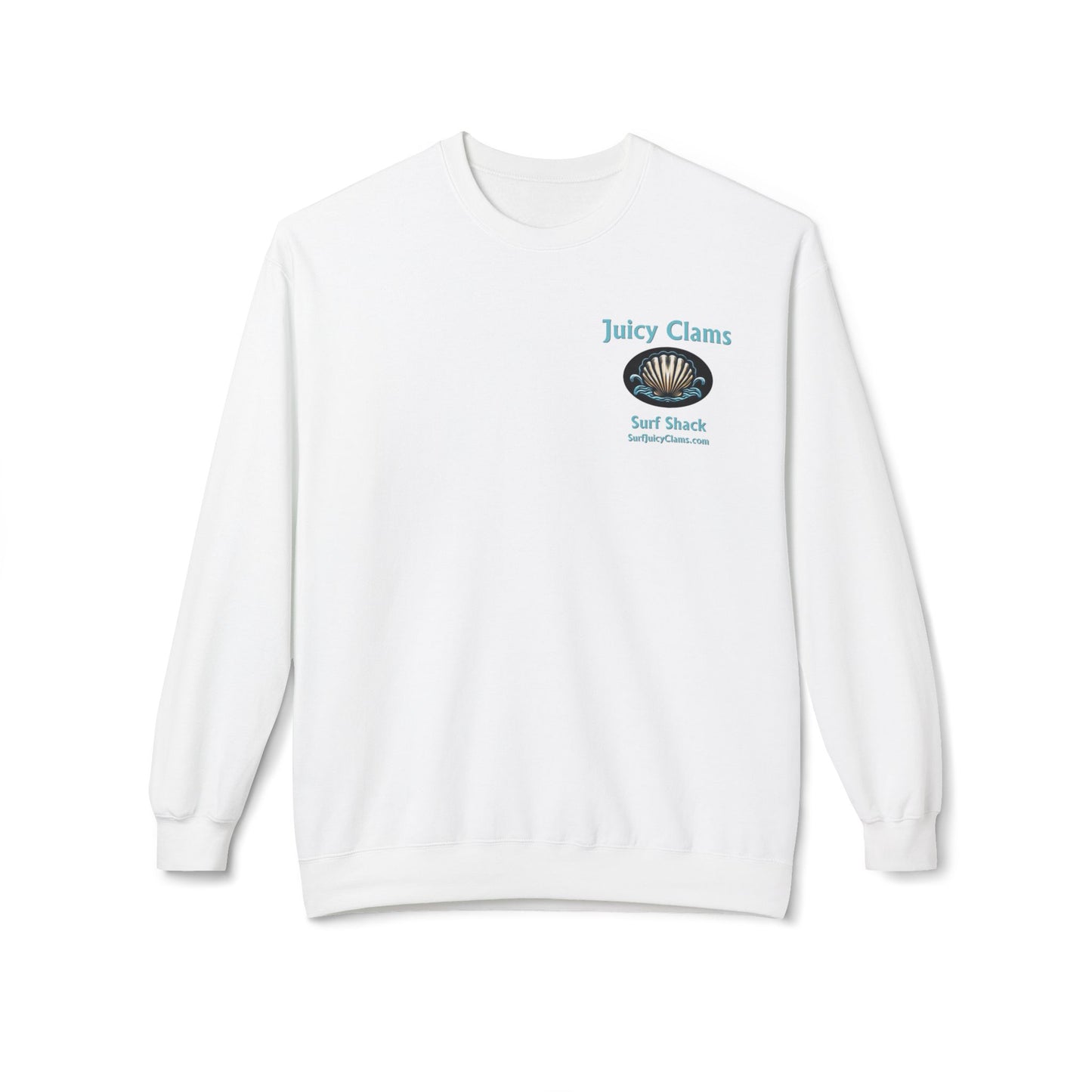 Juicy Clams Unisex Midweight Fleece Crewneck Sweatshirt (L003)