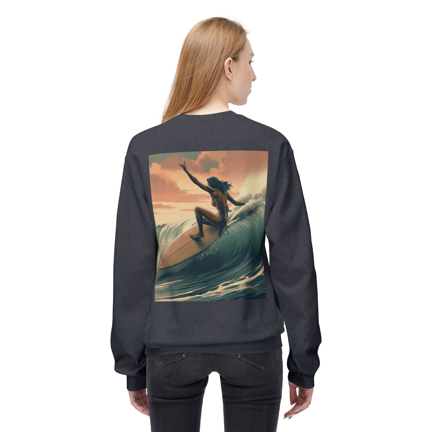 Juicy Clams Unisex Midweight Fleece Crewneck Sweatshirt (V046)