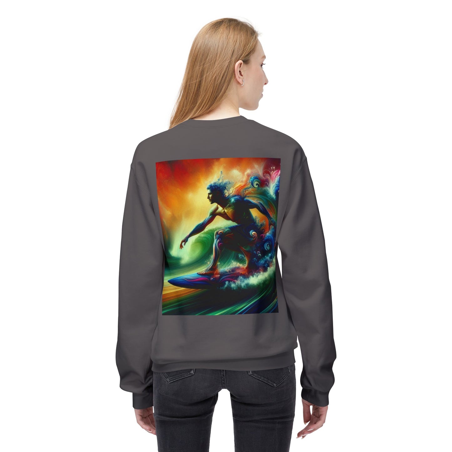 Juicy Clams Unisex Midweight Fleece Crewneck Sweatshirt (D047)