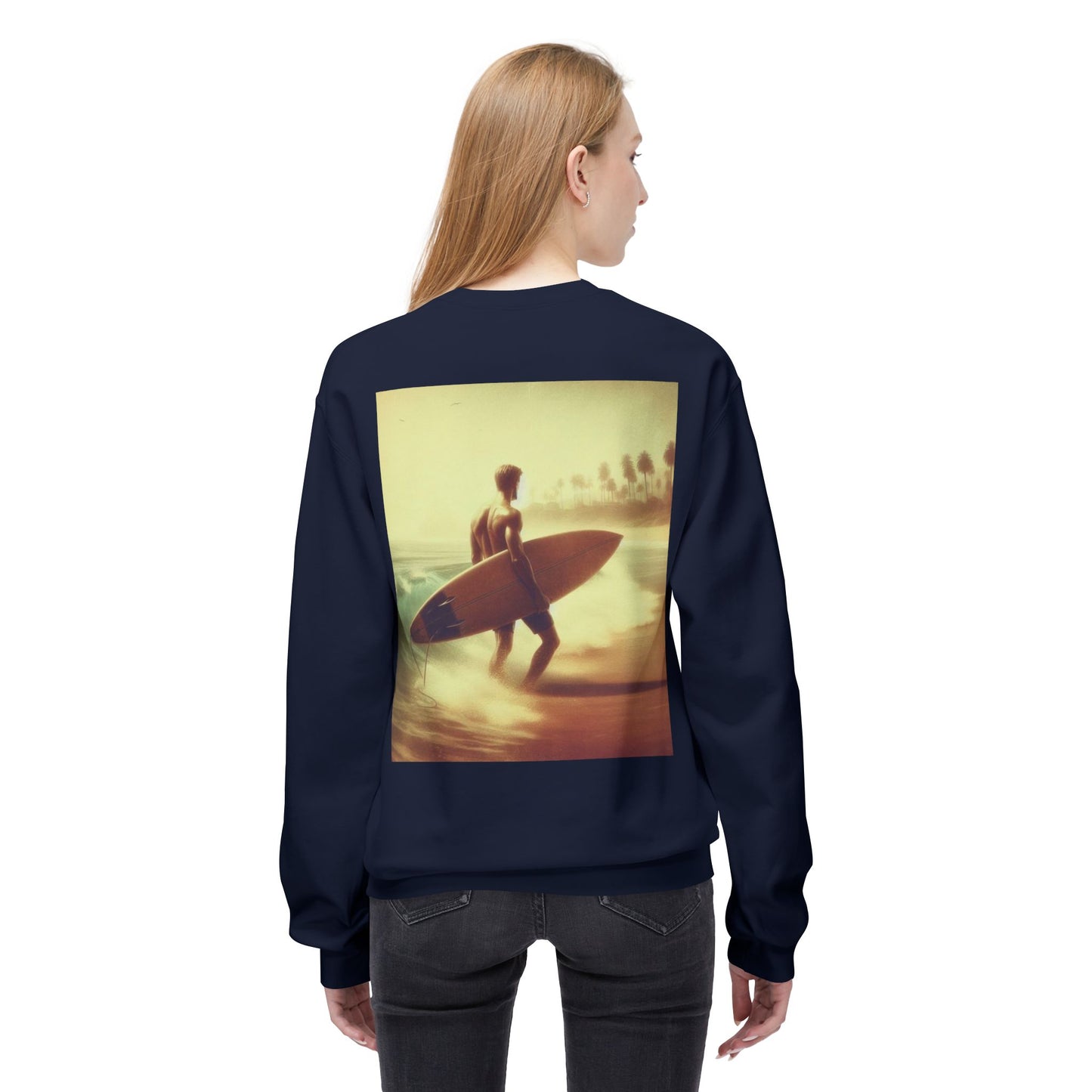 Juicy Clams Unisex Midweight Fleece Crewneck Sweatshirt (V048)