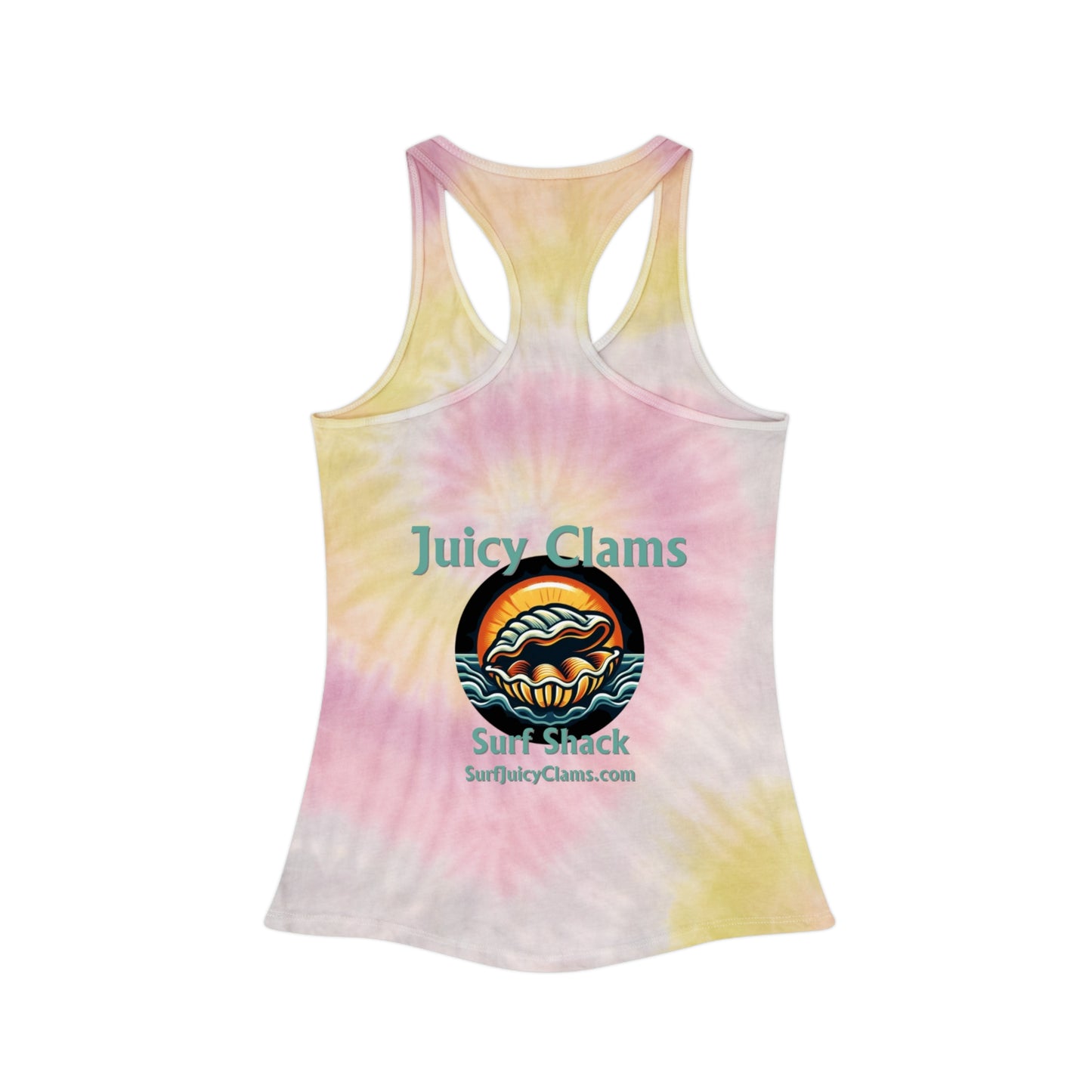 Juicy Clams Tie Dye Racerback Tank Top (A002)
