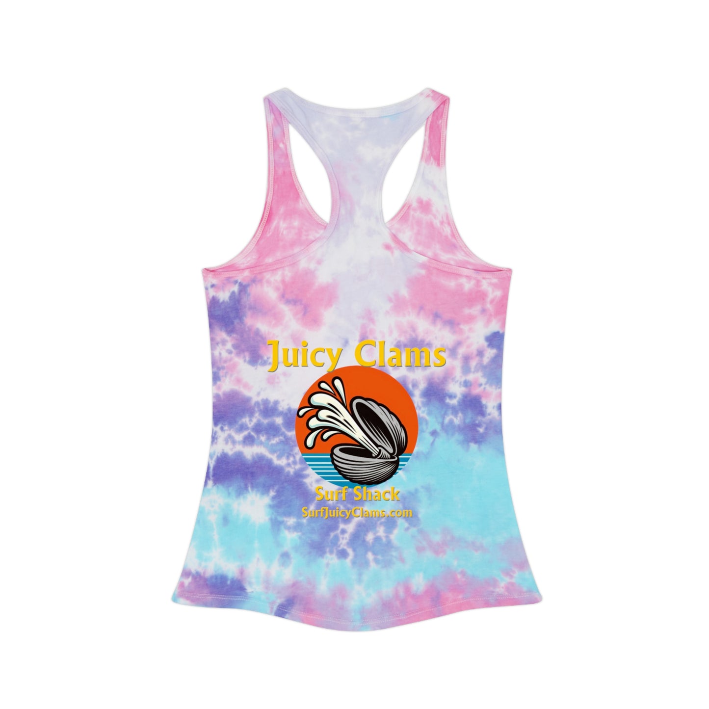 Juicy Clams Tie Dye Racerback Tank Top (A005)